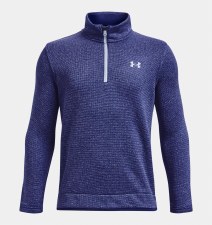 Under Armour Boys Sweater Fleece Half Zip (Blue Sky) Boys Size XL