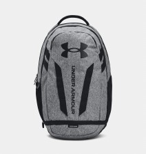 Under Armour Hustle 5.0 Backpack Black Graphite Heather Grey