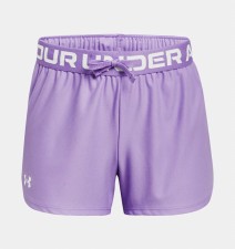 Under Armour Girls'Play Up Solid Shorts (Vivid Lilac White) XL Girls