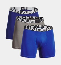 Men 3-Pack Under Armour UA Charged Cotton Boxerjock 6 Inseam