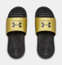 Under Armour Ansa Wome's Fixed Slides (Black Gold) 7.5