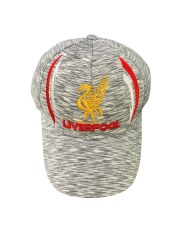 Liverpool Peaked Cap Melange Grey Adjustable