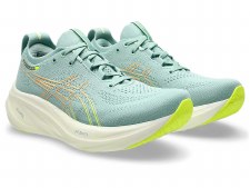 Additional picture of Asics Gel-Nimbus™ 26 Women's Running Shoes Light Celadon Safety Yellow Size 6