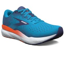 Additional picture of Brooks Ghost 16 Men's Running Shoes Blue Bonnie Blue Blue Ribbon Orange Yellow Size 9