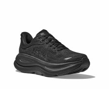 Additional picture of Hoka Bondi 9 Women's Running Shoes Black White Size 8