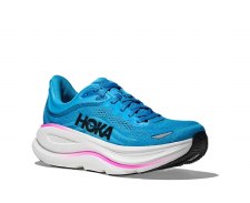 Additional picture of Hoka Bondi 9 Women's Running Shoes Skyward Blue Neon Fuchisa Size 8