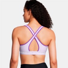 Additional picture of Under Armour Women's Armour® Mid Crossback Sports Bra Salt Purple Lavish White Size XS