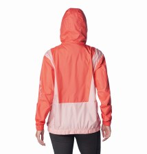 Additional picture of Columbia Lily Basin Colorblock Jacket Juicy Salmon Rose Size Large