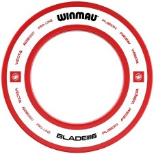 Additional picture of Winmau Pro Line Dartboard Surround White Red