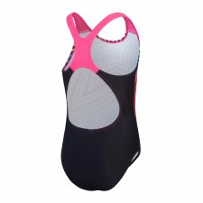 Additional picture of Speedo Girls Digital Placement Splashback Swimsuit Black Multi  Age 13-14