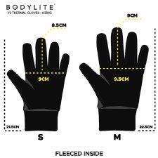 Additional picture of Bodylite V2 Running Gloves Black Size Medium