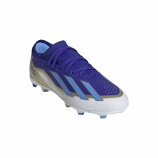 Additional picture of Adidas X Crazyfast Messi League Firm Ground Junior Football Boots Lucid Blue White Size 5