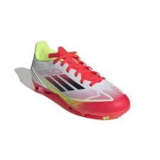 Additional picture of Adidas F50 League Firm/Multi-Ground Boots Kids White Black Yellow Size 1