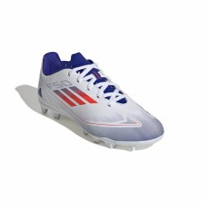 Additional picture of Adidas F50 Club Firm Ground Junior Football Boots White Solar Red Lucid Blue Size 4