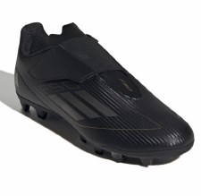 Additional picture of Adidas F50 Club Velcro Firm Ground Junior Football Boots Black Iron Metal Gold Metal Size 10