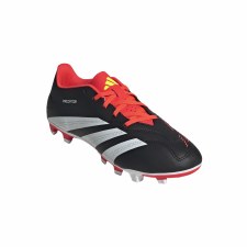 Additional picture of Adidas Predator Club Firm Ground Football Boots Black White Solar Red Size 9