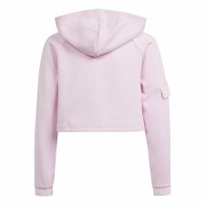 Additional picture of Adidas Cropped Girl's Dance Hoody Pink Age 11-12