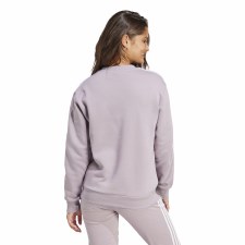Additional picture of Adidas Essentials 3-Stripes Women's Fleece Sweatshirt Pink Size XS