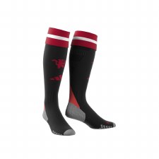 Additional picture of Adidas Manchester United 24/25 Home Socks Black Red Size 34-36