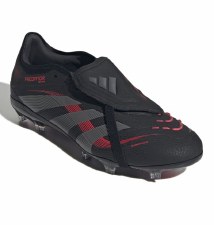 Additional picture of Adidas Predator Pro Firm Ground Football Boots Core Black Grey Fur Lucid Red Size 7