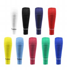 Additional picture of Precision Plain Pro Footless Sleeve Socks Adults Red Uk 7 to 12