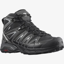 Additional picture of Salomon X Ultra Pioneer Mid GTX Gore Tex Men's Hiking Boots (Black Magnet Monument) Size 9