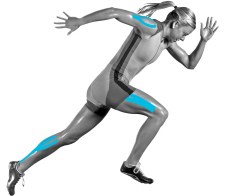 Additional picture of UP Kinesiology Pre Cut Tape Black