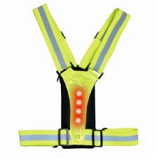 Additional picture of Ultimate Performance Stile Reflective LED Run Vest & Phone Carrier Yellow