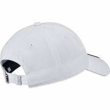 Additional picture of Adidas 3 Stripe Twill Baseball Cap (White Black) Adult Mens