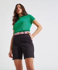 Additional picture of Asquith & Fox Women's Lightweight Chino Shorts Navy Size XS