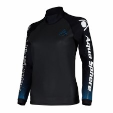 Additional picture of Aqua Sphere Aqua Skin Top V3 Womens (Black Blue White) Large
