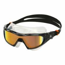 Additional picture of Aqua Sphere Vista Pro Swimming Goggles (Orange Titanium Mirrored) Adults