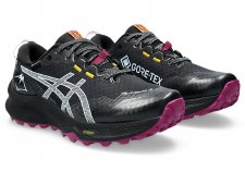Additional picture of Asics Gel Trabuco 12 GTX Women's Trail Running Shoes Black Light Blue Size 5.5
