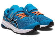 Additional picture of Asics GT-1000™ 11 PS Kids Running Shoes (Island Blue Black) Size 10