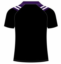 Additional picture of CS Kilrush Rugby Club Polo 100 Years Black Purple Size 4XL