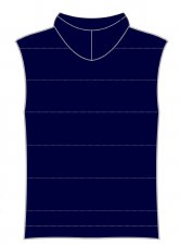 Additional picture of CS Padded Hooded Gilet (Navy Maroon) Age 13-14