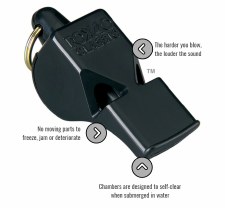 Additional picture of Fox 40 Classic Whistle and Lanyard (Black)