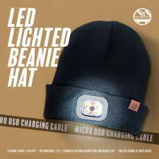 Additional picture of Six Peaks LED Lighted Beanie Hat Black