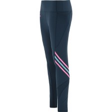 Additional picture of O'Neills Clare GAA Ladies Weston Full Lenght Leggings Navy Pink Mint Age 9-10