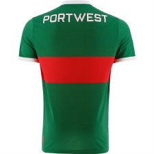 Additional picture of O'Neills Mayo GAA Home Jersey (Bottle Green Red) Size Medium