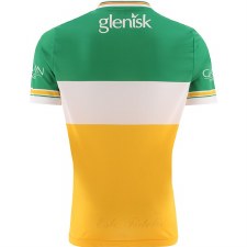 Additional picture of O'Neills Offaly Home GAA Jersey 2024 Amber White Green Size Medium