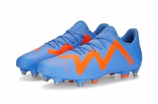 Additional picture of Puma Future Play MxSG Soft Ground Football Boots (Blue Glimmer White Ultra Orange) Size 9.5