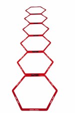 Pure2improve Hexagon Agility Grid (Red) - Central Sports