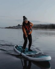 Additional picture of Saltrock Shockwave Stand Up Paddle Board (Green White) 10'8"