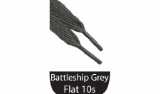 Additional picture of The Shoe Lace Company Flat 10mm Wide Laces Silver Grey