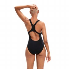 Additional picture of Speedo Digital Placement Medalist Swimsuit (Black Blue) Size 34