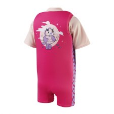 Additional picture of Speedo Character Printed Swim Float Suit Pink Purple Age 2-3