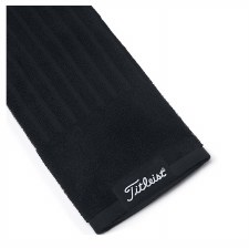 Additional picture of Titleist Trifold Cart Golf Towel Black
