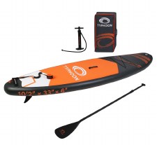 Additional picture of Typhoon Inflatable SUP 10ft 2" (Graphite Black Orange)
