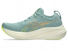 Additional picture of Asics Gel-Nimbus™ 26 Women's Running Shoes Light Celadon Safety Yellow Size 6